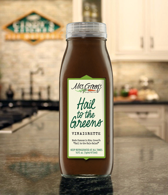 Mrs. Green's Hail to the Greens Vinaigrette Logo